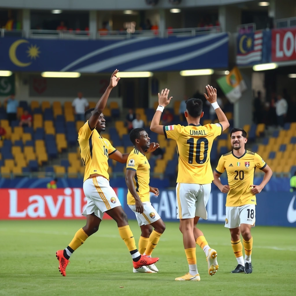 Malaysia national football team celebration
